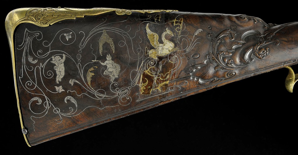 Louis XV rifle butt detail