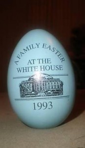 White House wooden Easter Egg, 1993, $12