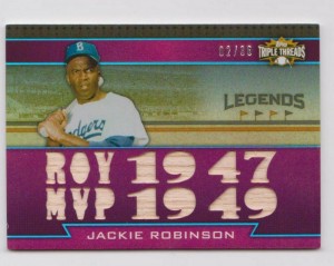 2011 Topps Triple Threads Game Used Bat Card