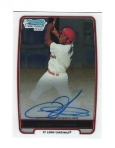 2012 Bowman Chrom Draft Picks & Prospects Oscar Taveras Auto
