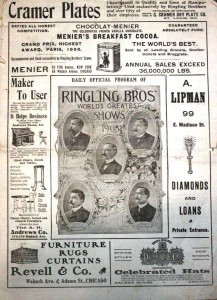 Ringling Bros 1903 Program
