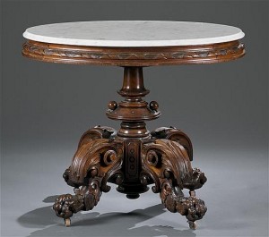 Marble top table