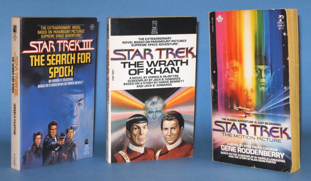 Paperback novels have been released for the original “Star Trek” TV show, animated series and feature films. These books ar