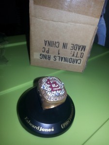 SGA- 2006 St. Louis Cardinals World Series Replica Ring