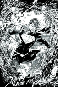SUPERMAN UNCHAINED #1 BLACK & WHITE VAR ED