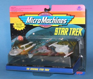 This set of three “Star Trek” Micro Machines miniature ships was released by Lewis Galoob Toys Inc. in 1992. Value - $10 ap