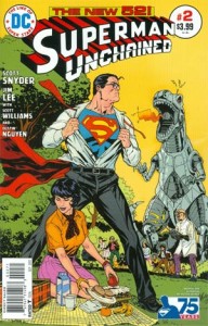 Superman Unchained #2 Incentive 75th Anniversary Bronze Age Variant Cover
