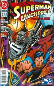 Superman Unchained #2 Incentive 75th Anniversary Superman Reborn Variant Cover