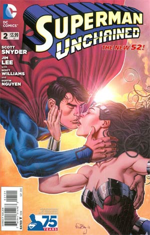 Superman Unchained #2 Variant 75th Anniversary DC New 52 Cover