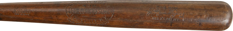 1914-15 Honus Wagner Game Used Bat