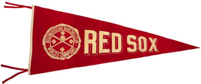 1915 Boston Red Sox WS Champions Pennant