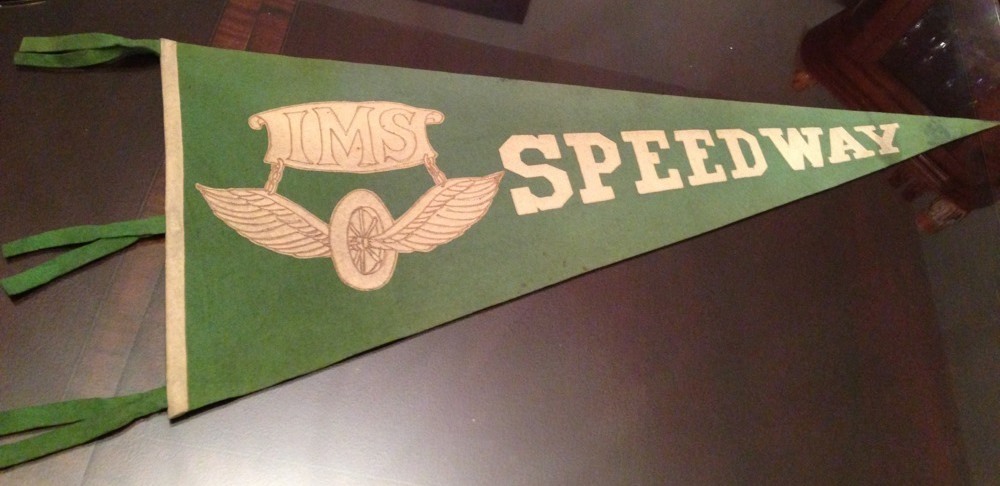 Early Indianapolis Motor Speedway Pennant