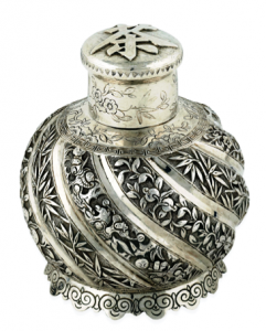 Tu Mao Xing Tea Canister (Adrien von Ferscht, www.chinese-export-silver.com)