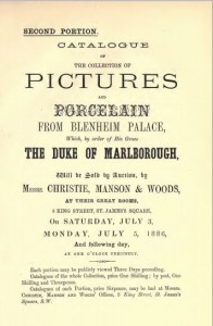 Blenheim Christies Auction 2