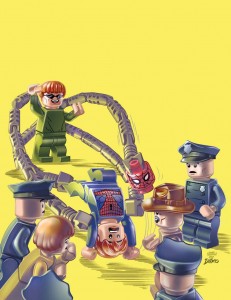 MIGHTY AVENGERS #1 CASTELLANI LEGO VAR