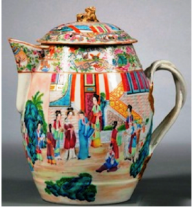 Rose Mandarin Porcelain Cider Jug