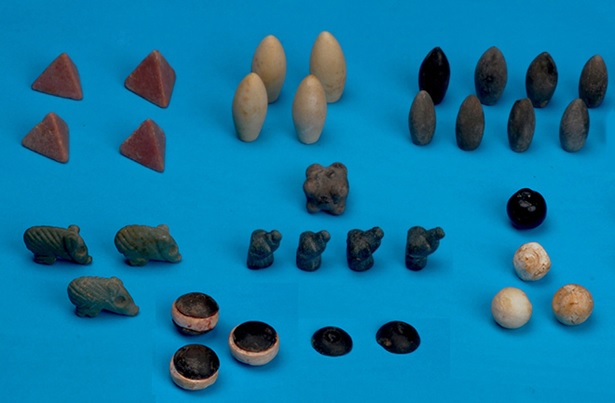 Stone game pieces