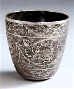 Tang Dynasty silver beaker