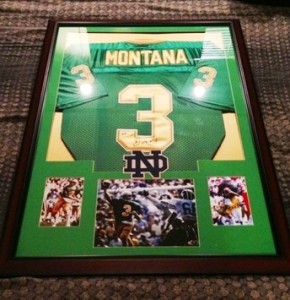 joe montana autographed jersey