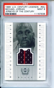 1999 Upper Deck Century Legends Michael Jordan Game Used Jersey