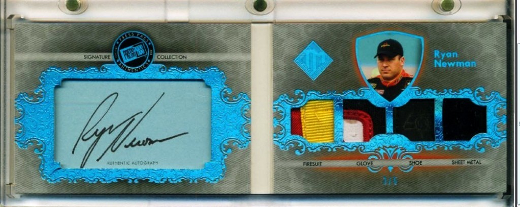 4-Piece Memorabilia and Autograph Booklet Cards