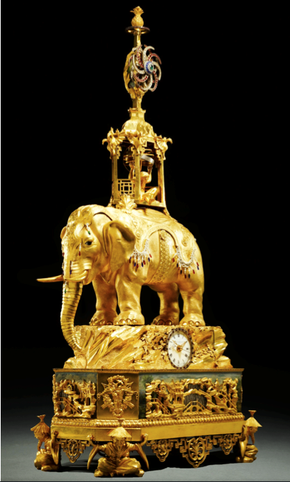 Chinese Export Silver 1780 Singsong clock
