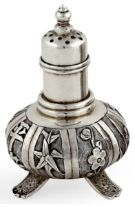 Chinese Export Silver Kwan Wo Pepperette