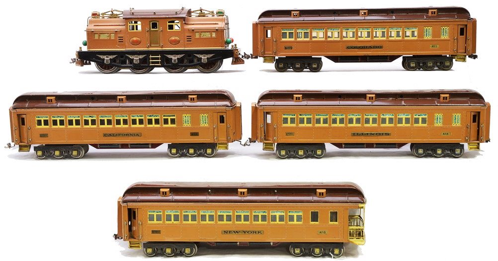Lionel Standard Gauge Brown 411 E State set