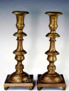 Russian style Sabbath candlesticks