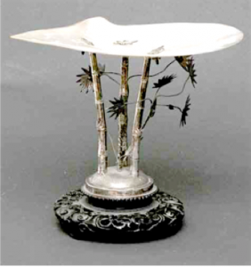 Chinese Export Silver Wang Hing tazza