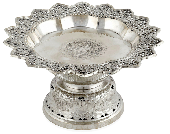 Chinese Export Silver tazza by Da Xing