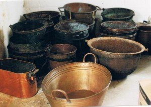 Copper pots