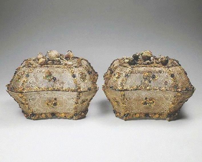 Chinese Export Silver Filigree Boxes
