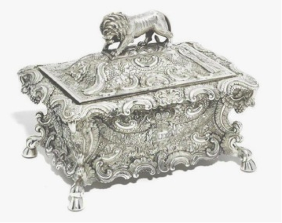 Chinese Export Silver Khecheong Box
