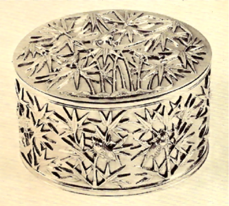 Chinese Export Silver Wang Hing Oval Box