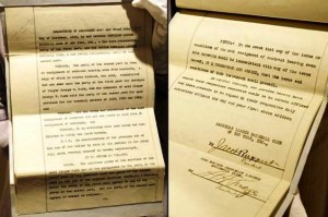 Number Nine Babe Ruth Yankess - Red Sox Contract