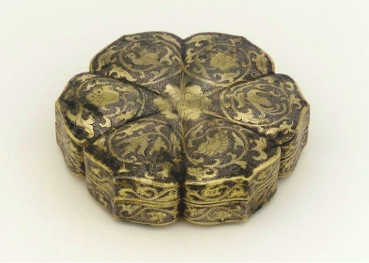 Tang Dynasty Silver Gilt Box