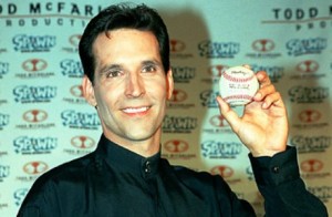 Todd McFarlane with 70th HR Ball