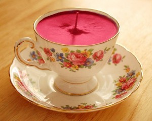 teacup candle