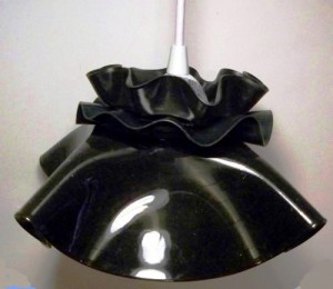 vinyl record hanging lamp