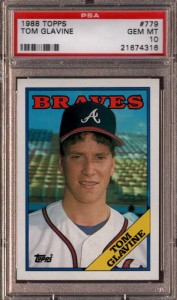 1988 Tom Glavine Topps RC PSA 10