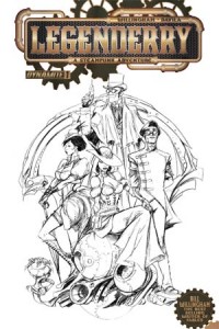 Testimonials Legenderry A Steampunk Adventure #1 Cover H High-End Joe Benitez Black & White Ultra-Limited Cover