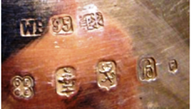 Wang Hing and Edwards of Glasgow joint silver mark