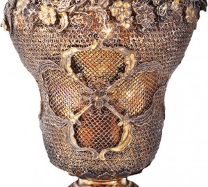 Chinese Export Silver filigree detaling
