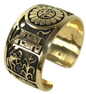 Hopi gold bracelet