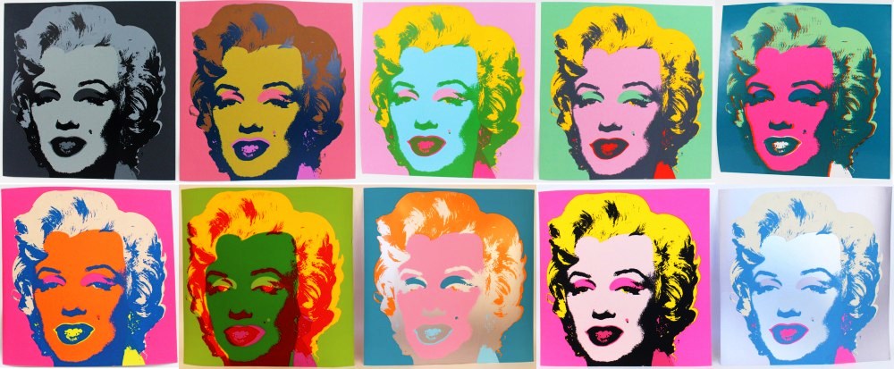 Marilyns after Warhol