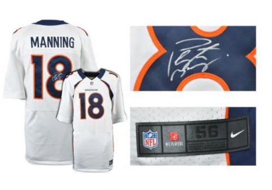 Peyton Manning Signed Denver Broncos Authentic Replica Jersey