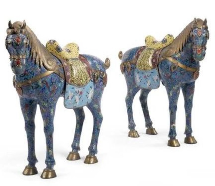 blue horses