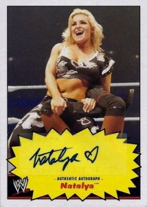 2012 Topps Heritage Natalya WWE Autograph