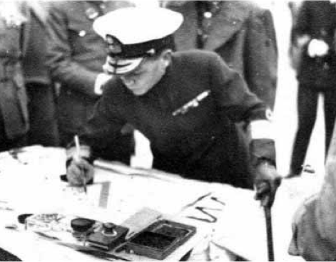 Japanese Signing of Surrender 1945